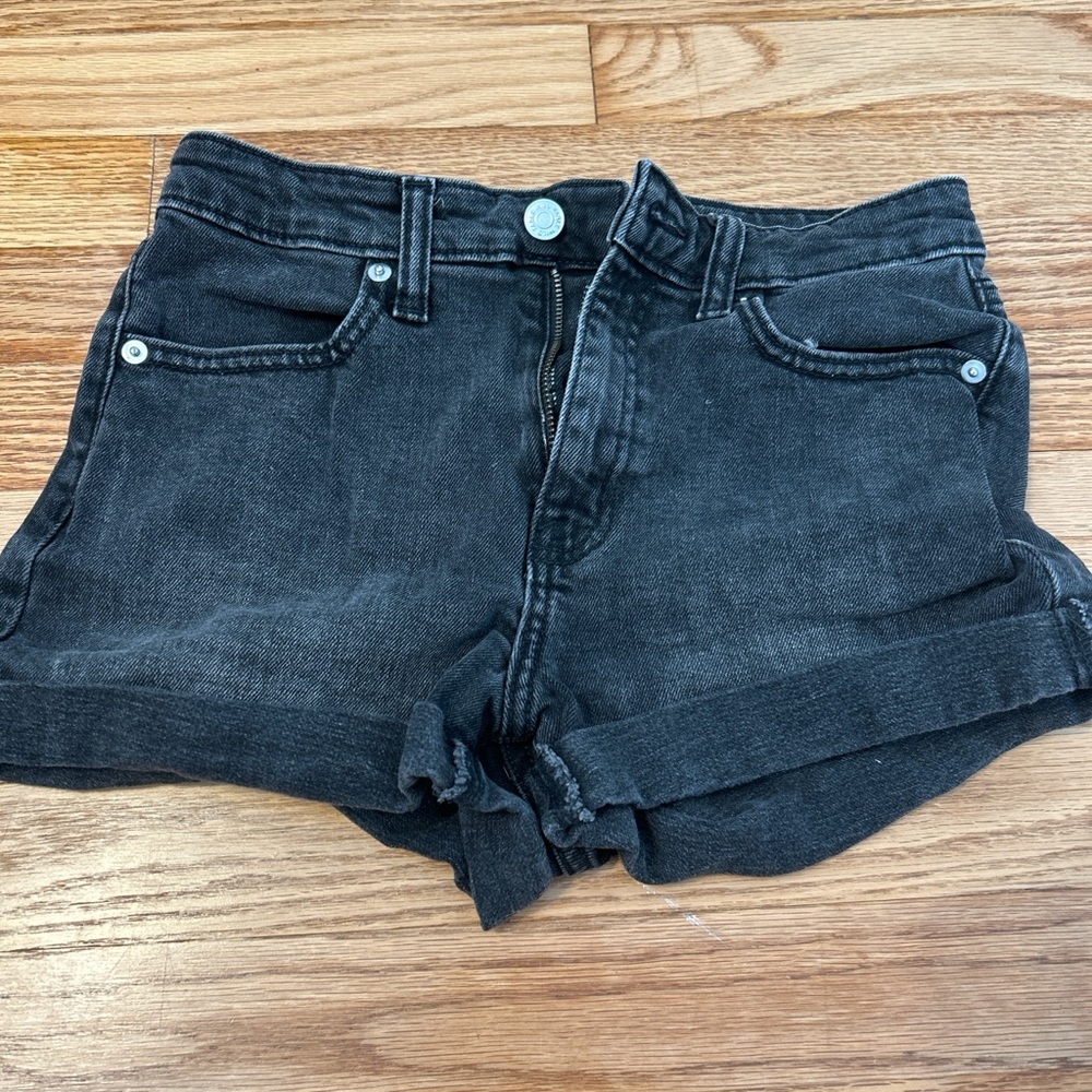 Black Jean shorts